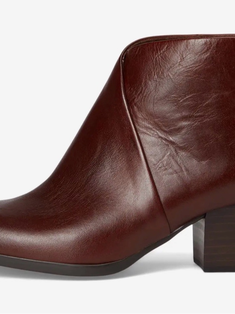 Born Kalie Leather Booties Sz 7 New Boubon Brown - Picture 5 of 8